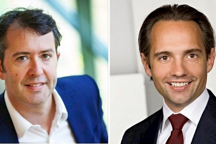 Olivier Guillaumond, Global Head of Fintechs bei ING | © ING und Gerald Resch, Generalsekretär des Bankenverbandes| © Bankenverband